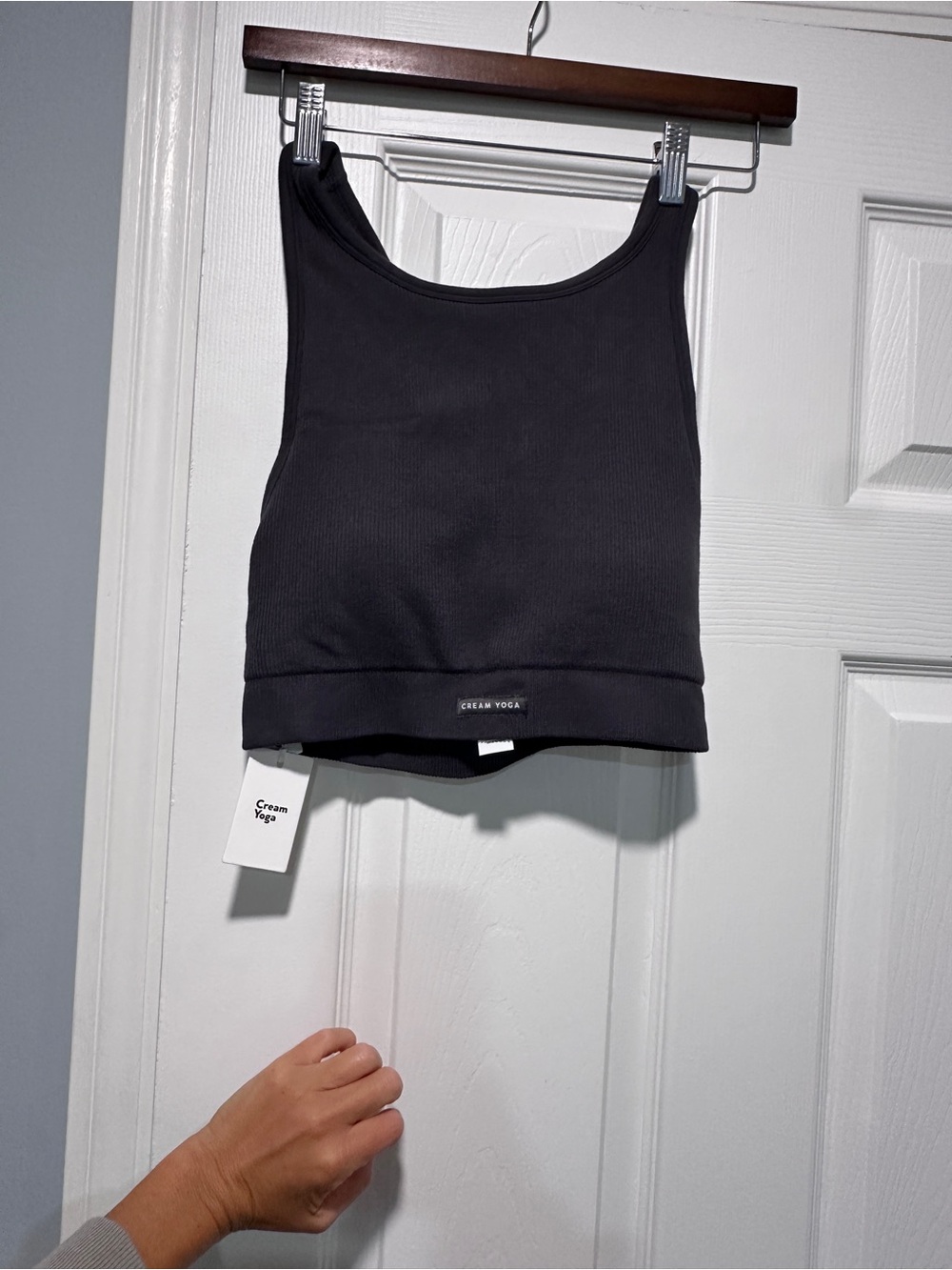 Black Ribbed Tank Top